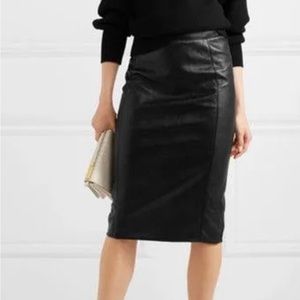 Genuine Leather pencil skirt